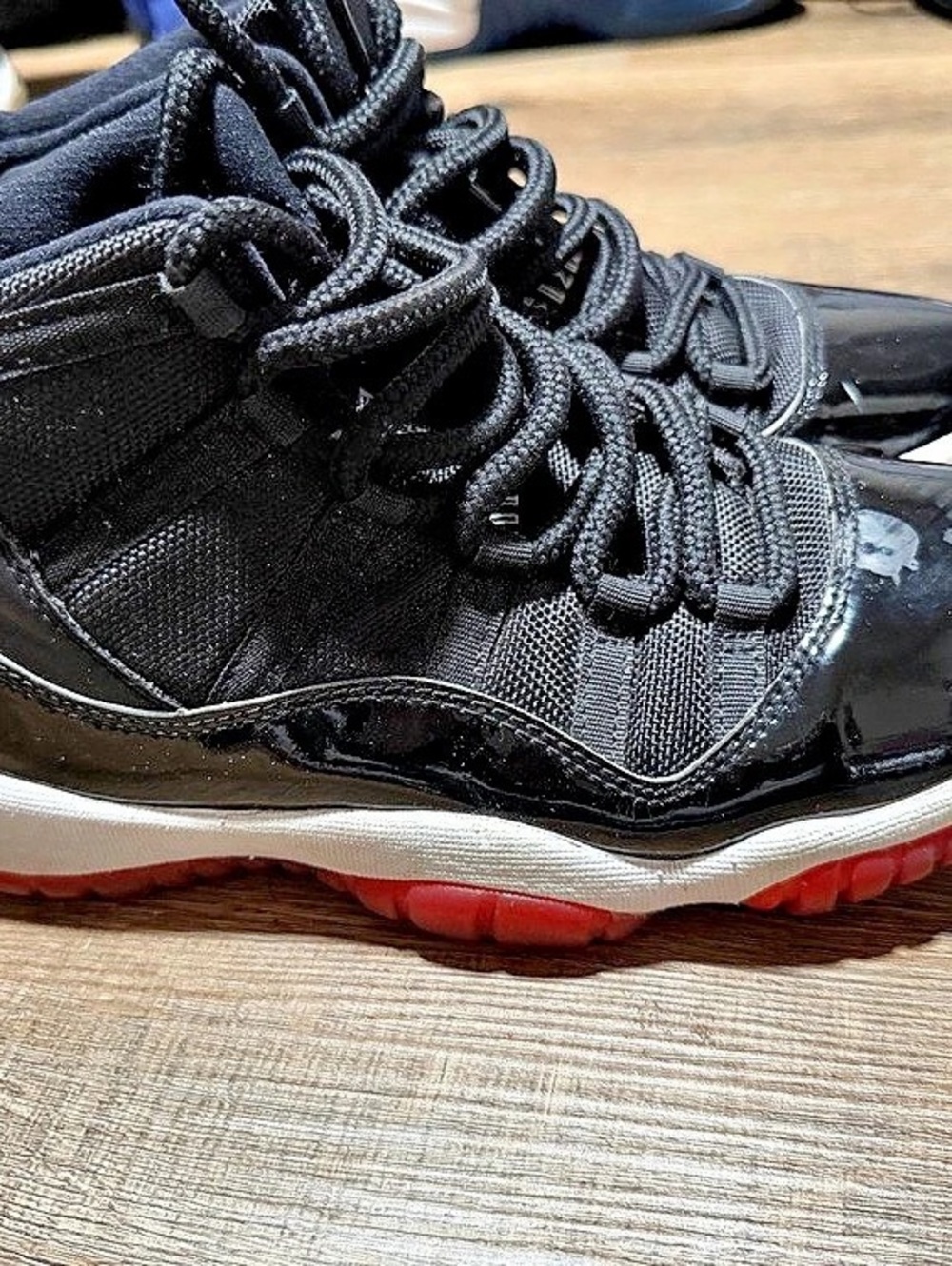 Jordan Air Jordan 11 Retro Black & Red Sneakers 6.5